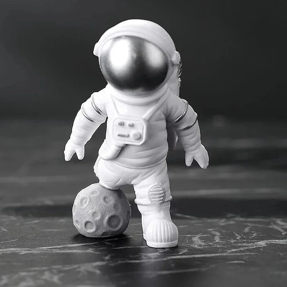 4 Bitars Astronaut Figur Staty Figur Utbildningsleksak Heminredning Carvallo