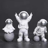 4 Bitars Astronaut Figur Staty Figur Utbildningsleksak Heminredning Carvallo