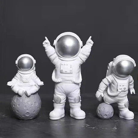 4 Bitars Astronaut Figur Staty Figur Utbildningsleksak Heminredning Carvallo