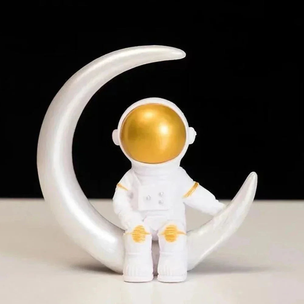 4 Bitars Astronaut Figur Staty Figur Utbildningsleksak Heminredning Carvallo