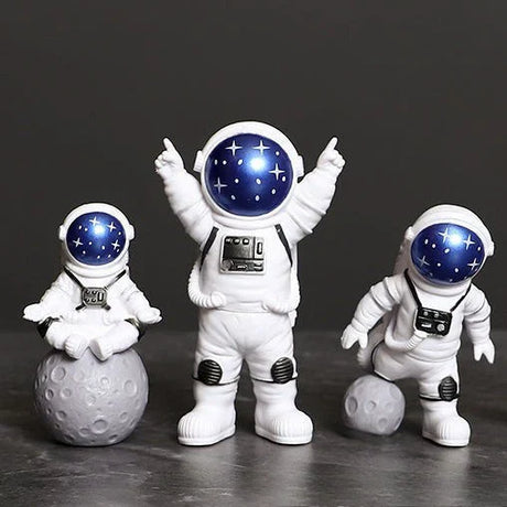 4 Bitars Astronaut Figur Staty Figur Utbildningsleksak Heminredning Carvallo