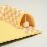 Plaid Purr Retreat Tunnel – Mysig, Interaktiv och Lätt att Rengöra Carvallo