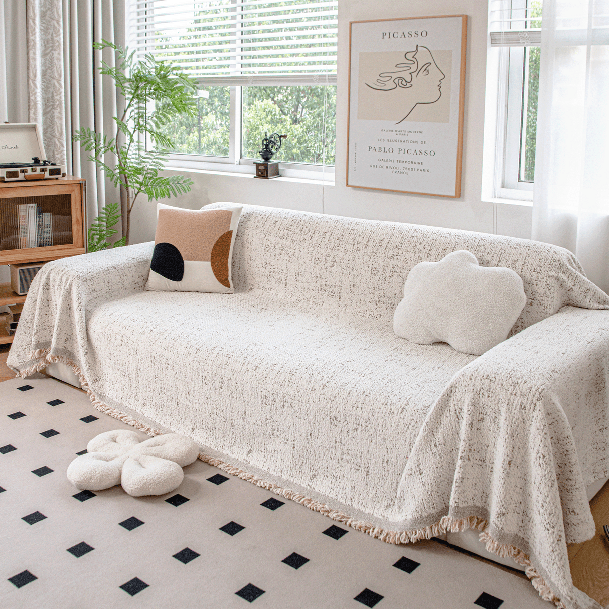 Sprinklade Prickar Sofföverdrag - Modernt, Stiligt & Hållbart Soffskydd Carvallo