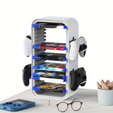 Universal Game Disc Storage Holder och Controller Display Stand – För PS5, PS4, Switch och Xbox Carvallo