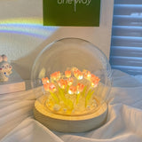 TulipGlow - Kreativ Tulpan Nattlampa DIY Bordslampa för Rumsdekoration Carvallo