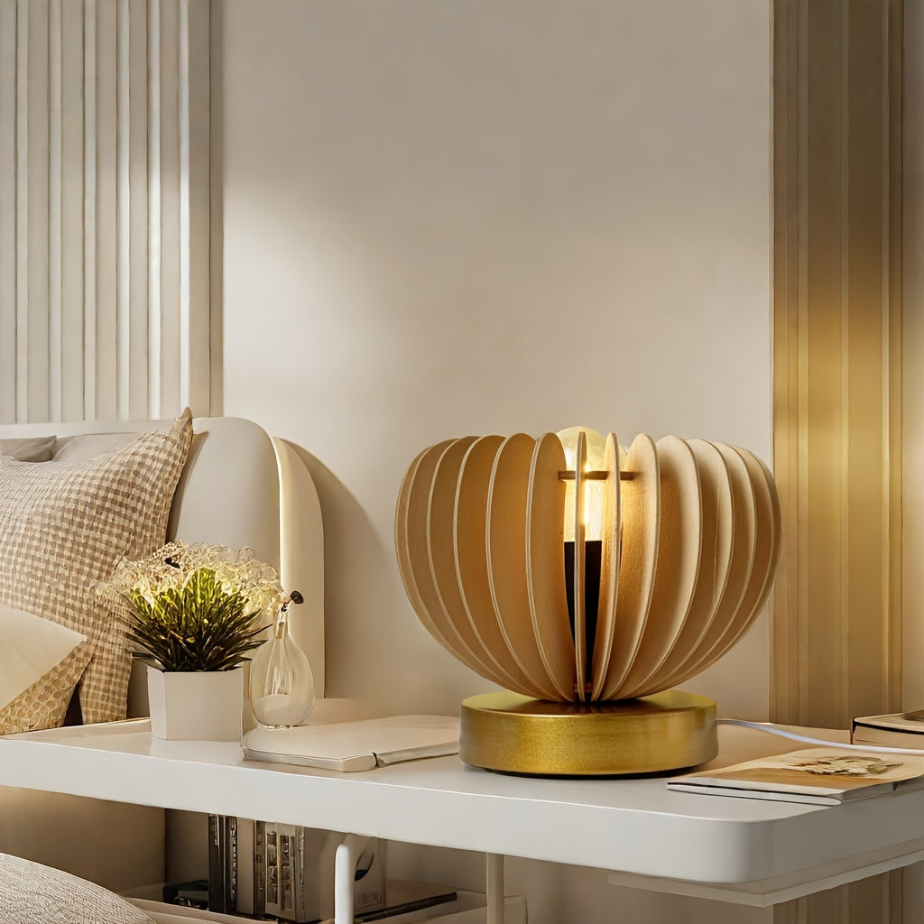 LumiFantasy - Modern Fantasi Bordslampa, USB-Driven Carvallo