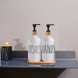 Modern tvålpump med träfat - För ett stiligt badrum Carvallo