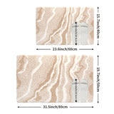 Modern Zebra Badmatta | Mjuk Plysch | Absorberande Halkfri Polyester | Brick by Brick Carvallo