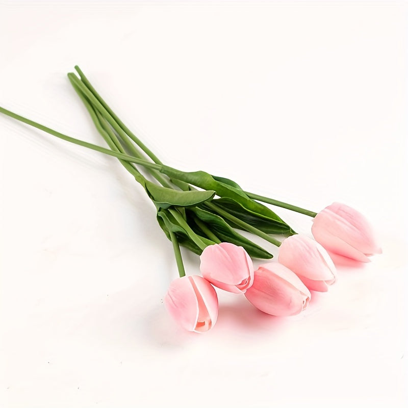 Set med 10 Realistiska Tulpaner – Perfekta för Bröllop och Inredning Carvallo