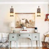 Vägglampa vintage metall industri sconce Carvallo