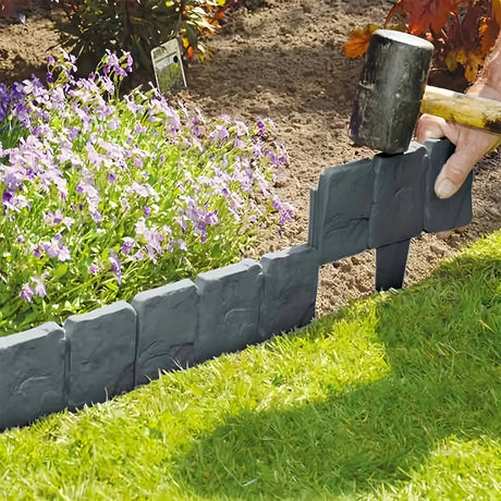 EcoEdge Zaun – Fällbar Trädgårdsstaket i Patchwork-stil Carvallo