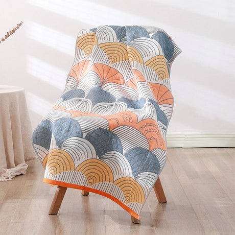 Shell Print Jacquard Bomull Handduk 70x140cm Carvallo