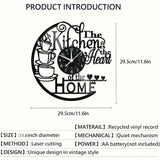 Tidlös charm – Elegant väggklocka för att lysa upp ditt köksutrymme MILA Sverige