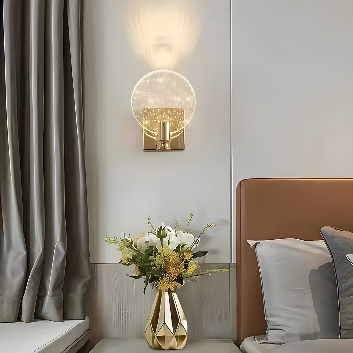 AuroraCrystal Light – Elegant Väggmonterad Kristallbelysning Carvallo