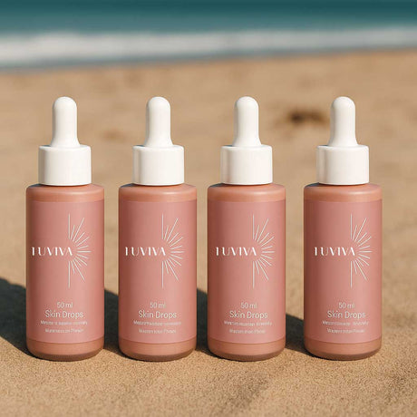 TanVera – Brun Utan Sol Droppar för Inre Lyster | Naturlig Solkysst Hud Utan UV-Self Tanner-Luviva Shop-KÖP 2 + FÅ 2 GRATIS = 124kr/st-Hemnix