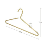 5 st Solid Matte Gold/Silver Klädhängare │ Sømløs Metall Garderobe Organizer Carvallo