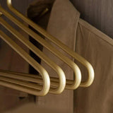 5 st Solid Matte Gold/Silver Klädhängare │ Sømløs Metall Garderobe Organizer Carvallo