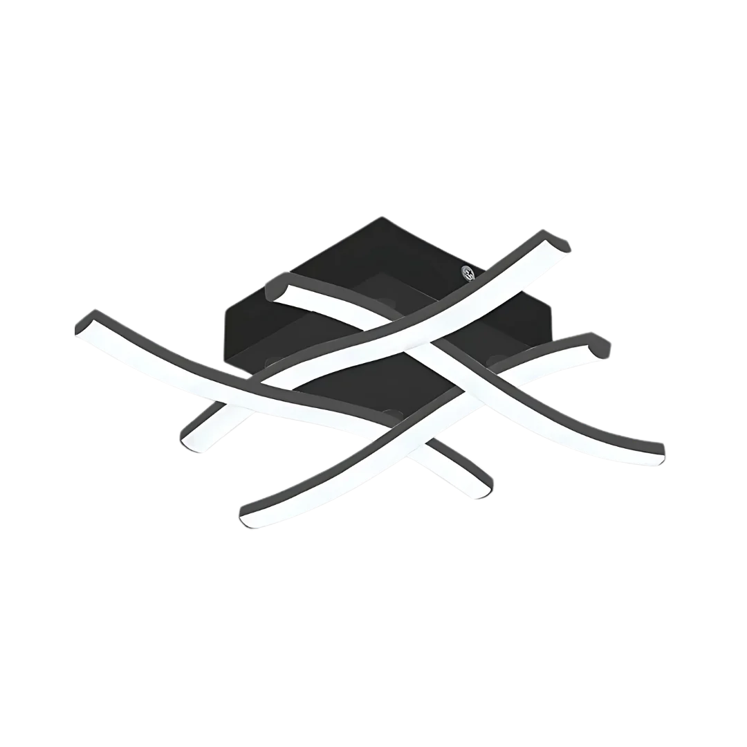 Carvallo - Taklampa med flytande böjd design och mjukt trefärgat ljus Carvallo