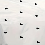 CozyHearts Påslakan - Mysigt sängset med svart kärlekstryck Carvallo