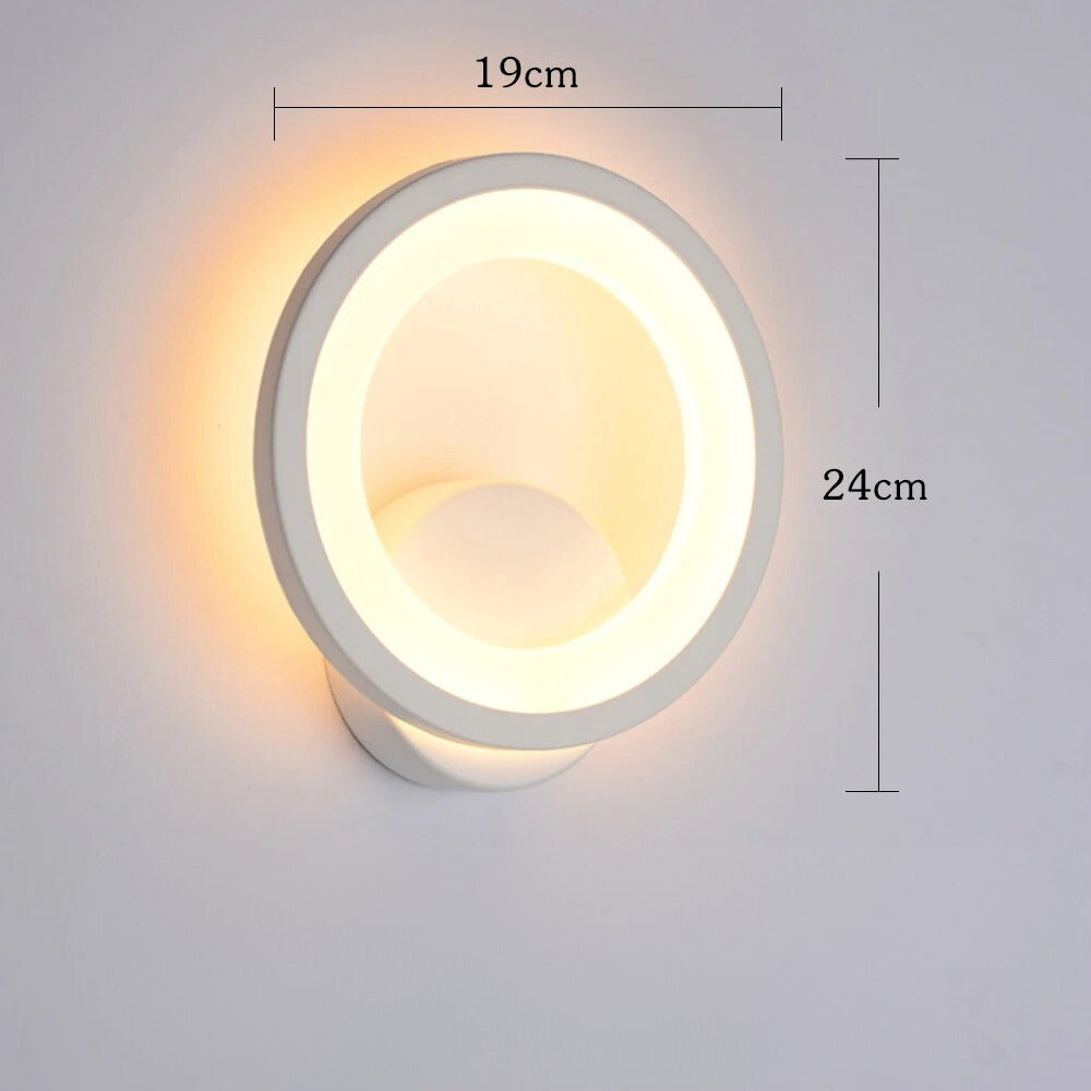 LumiWall Light - Modern Rund LED Vägglampa Carvallo