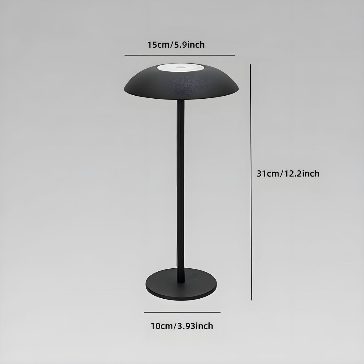AmberHalo Lampa - Retro USB-laddad LED Touch Skrivbordslampa Carvallo