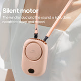 Carvallo Nackventilator BreezyLoop | USB-laddning | 3 hastigheter | 2000 mAh batteri | Handsfree-kylning Carvallo