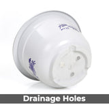 Blomkruka i plast med bambumotiv – Elegant planteringskruka för balkong och trädgård Carvallo