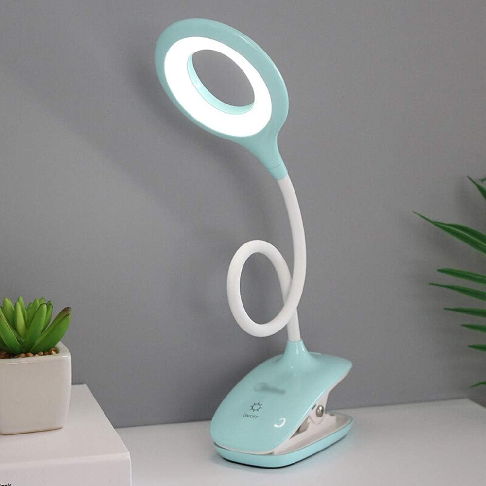 Uppladdningsbar LED-bordslampa med klipp – Justerbar skrivbordslampa för hemmakontor och studier Carvallo