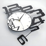 DecoDigits klocka - Modern minimalistisk tyst väggklocka Carvallo