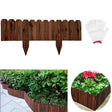 Flexibel trädgårdsstängsel i trä – Dekorativ kant för rabatt för trädgård & terrass Carvallo