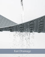 Royallure Antiskid PVC Badkar Säkerhetsmatta – Mögelresistent, Snabbavvattnande Halkfri Design Carvallo