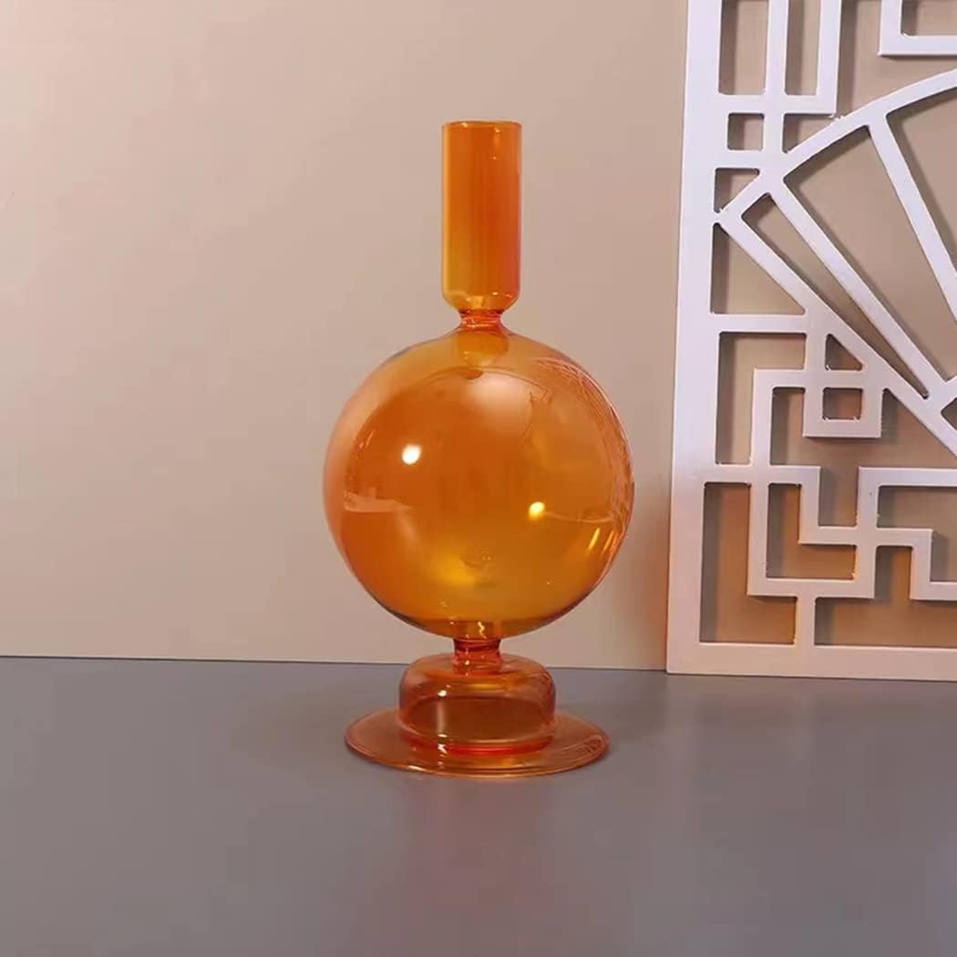 Royaleva Handgjorda Glasljushållare - Eleganta Dekorativa Accentbitar Carvallo