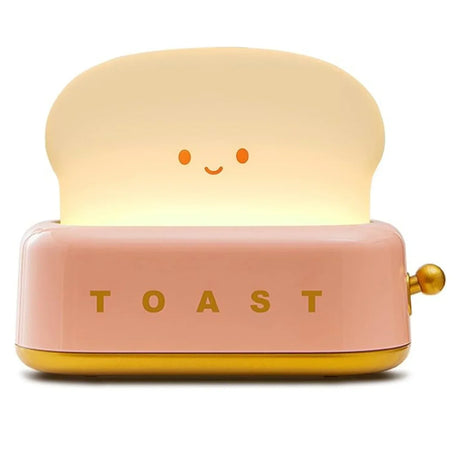 Söt sänglampa – Kawaii Toast LED-lampa för mysig belysning Carvallo