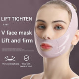 Ansiktslyftande mask | V-linjeformande rem för hudvård Carvallo