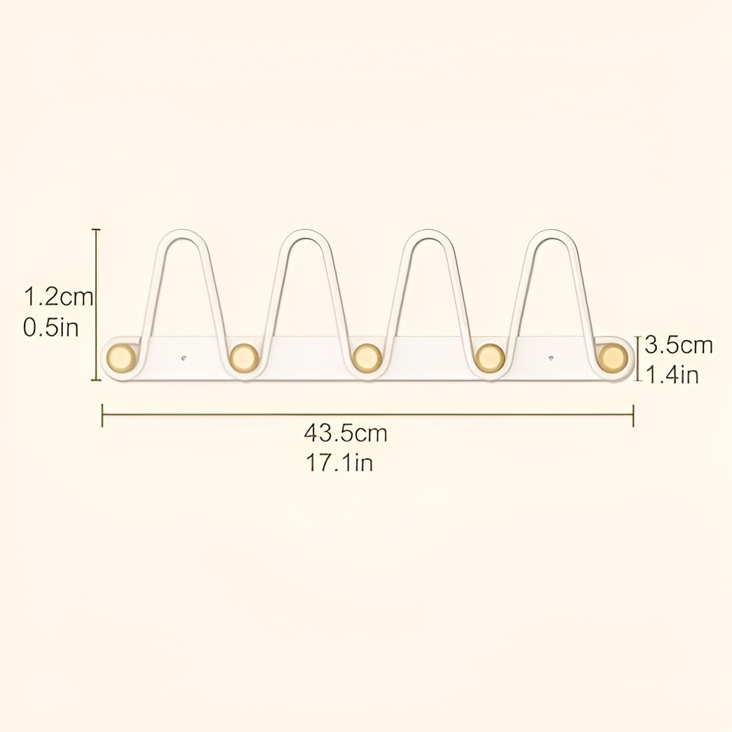 Hängande väggkrokar med dubbla rader - praktisk hängande förvaring för dörrar eller väggar Carvallo