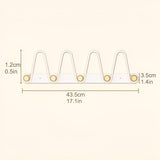Hängande väggkrokar med dubbla rader - praktisk hängande förvaring för dörrar eller väggar Carvallo