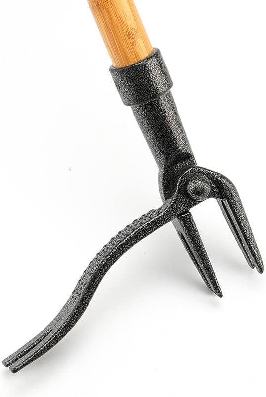 Ogräsupptagare med 4-klohuvud – Effektivt trädgårdsverktyg av järn för rotavlägsnande Carvallo