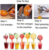 Rayvia Rostfritt Stål Citruspress för Enkel Utrinning Carvallo