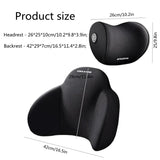 Bilstols huvudstöd & ländryggsstöd kit Carvallo