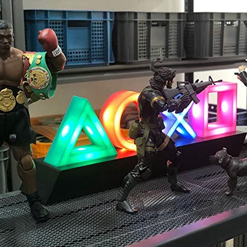 LED Bordlampa PlayStation Symbol – Musikstyrd Dekolampa för Gaming & Sovrum Carvallo