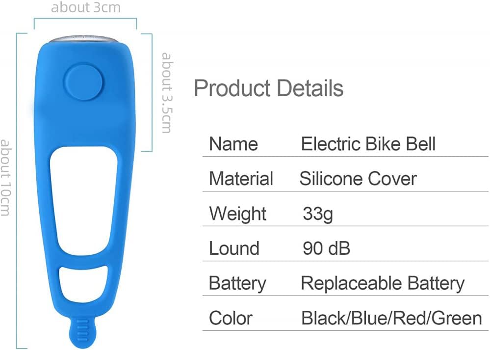 RoyaleGlow Stark Cykelpipa Vattentät 110 dB Ringsignaler Carvallo