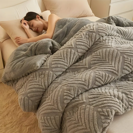 MapleWarm Blanket - Mysig Taft Lönnlöv Vinterfilt Carvallo