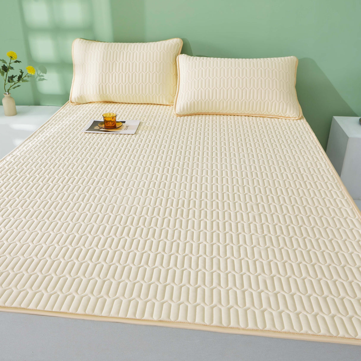 Cool Latexmatta - 2/3 stycken sommarkylmattsats för sovrum eller studentrum, Andas och Fällbar Carvallo