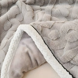 FluffDream sängkläder set - fluffig filt plysch sängkläder set Carvallo