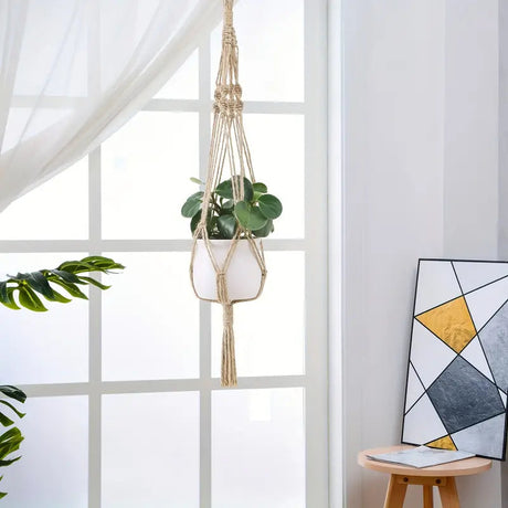 NatureKnot - Handwoven plant hanger for stylish gardens | 1+1 Free Carvallo