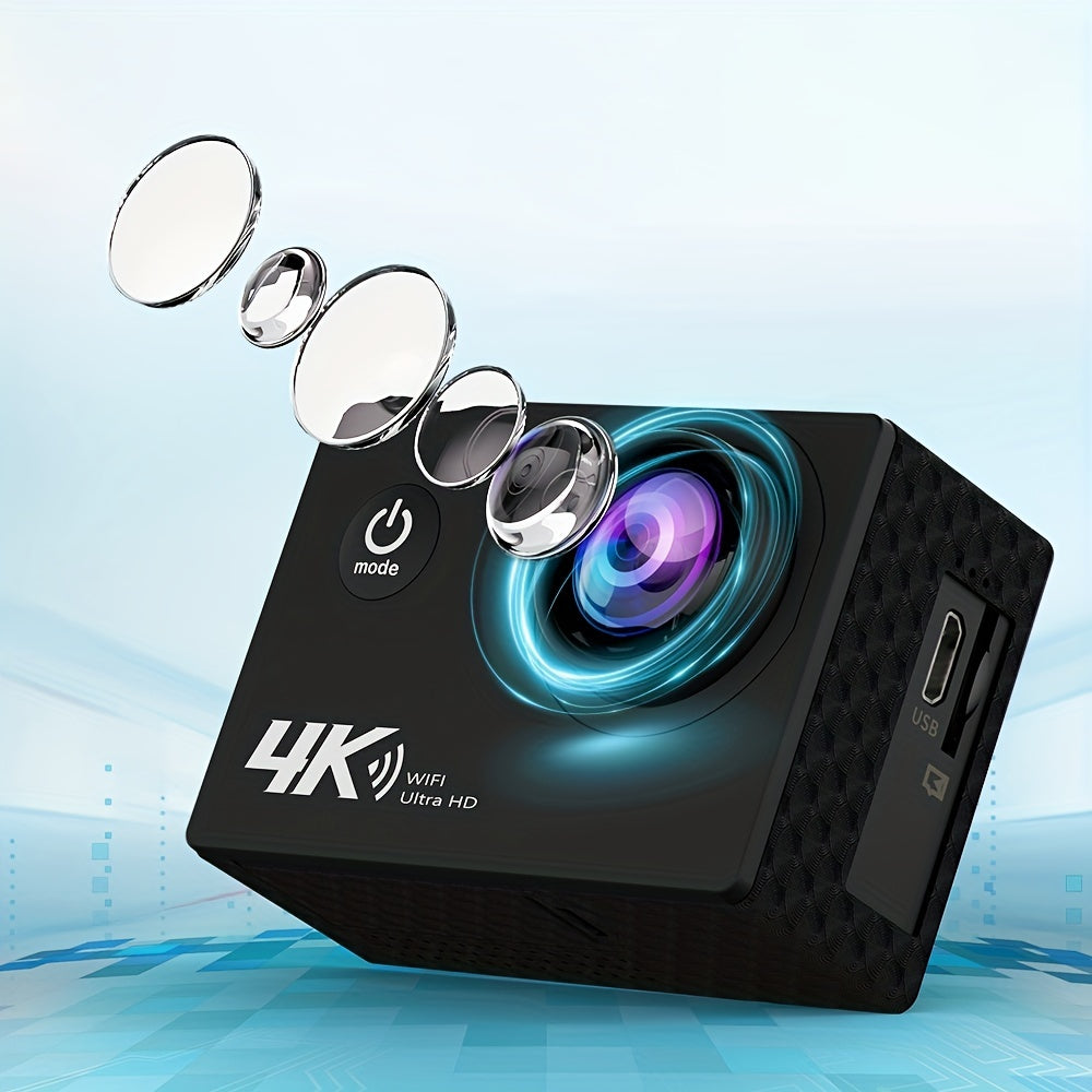 Actionkamera 4K Vattentät med WiFi-kontroll Carvallo