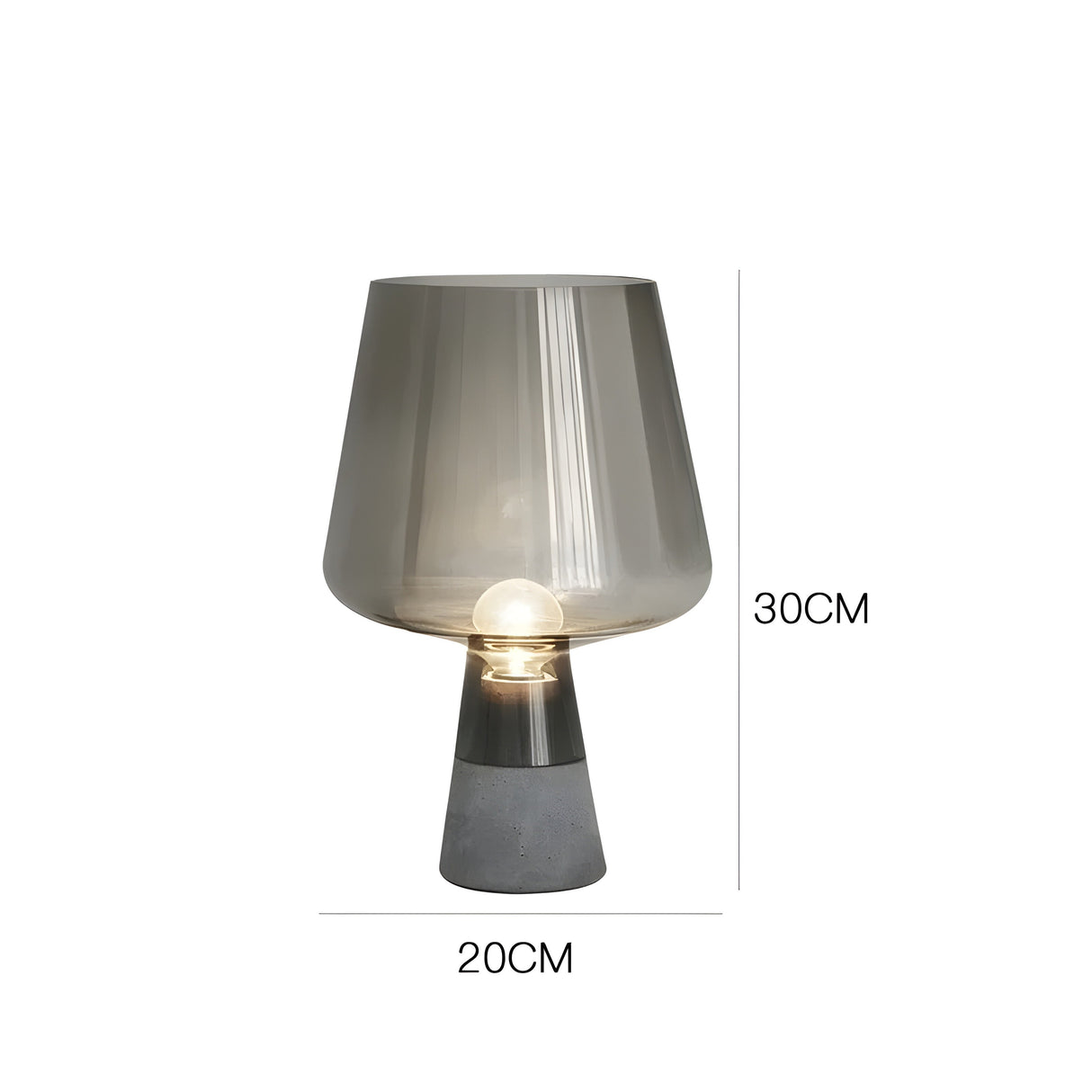 GlowSphere Bordslampa – Italiensk Glaskula Design Carvallo