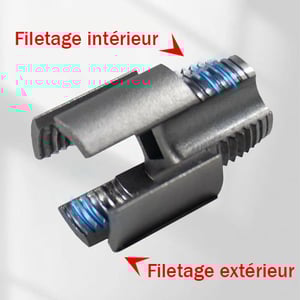 Carvallo Duo – Präzise Gewinde inuti & utanför med bara 1 verktyg (2-pack) Carvallo