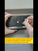 LED-projektionsväckarklocka med 180° justerbar projektion – Klar display och snooze-funktion för sovrum eller kontor Carvallo