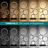 SphereGlow Lampa - Dimmbar Cirkulär LED Bordslampa Carvallo